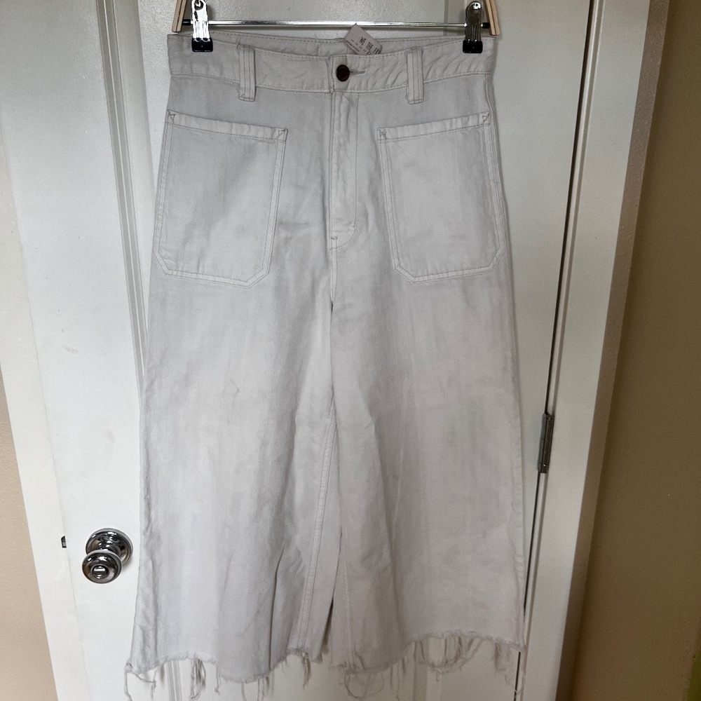 We The Free - Mid-Rise Crop Wide-Leg Jeans